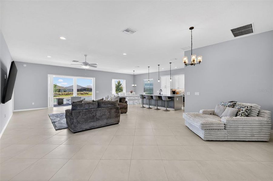 Furnished interior view inside a new home in , The Villages (Image 9).