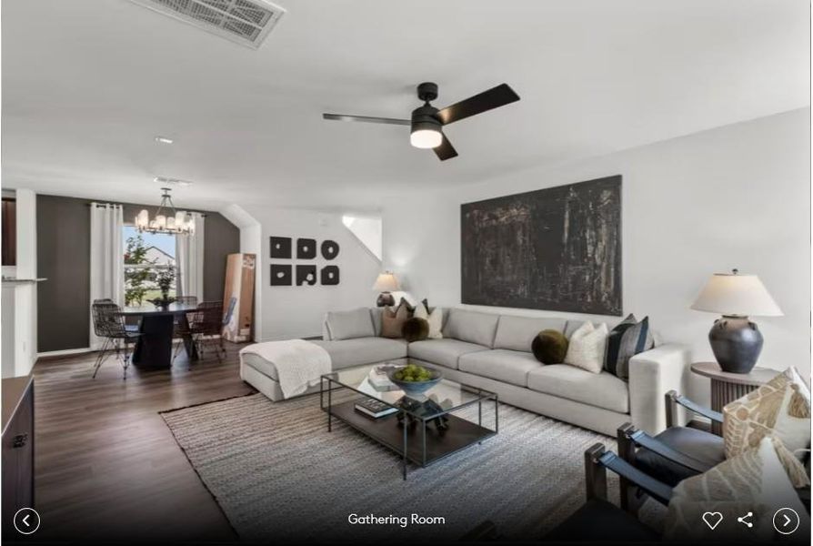 Interior photos- Photo of Pulte model home with same floor plan, not of actual home listed.