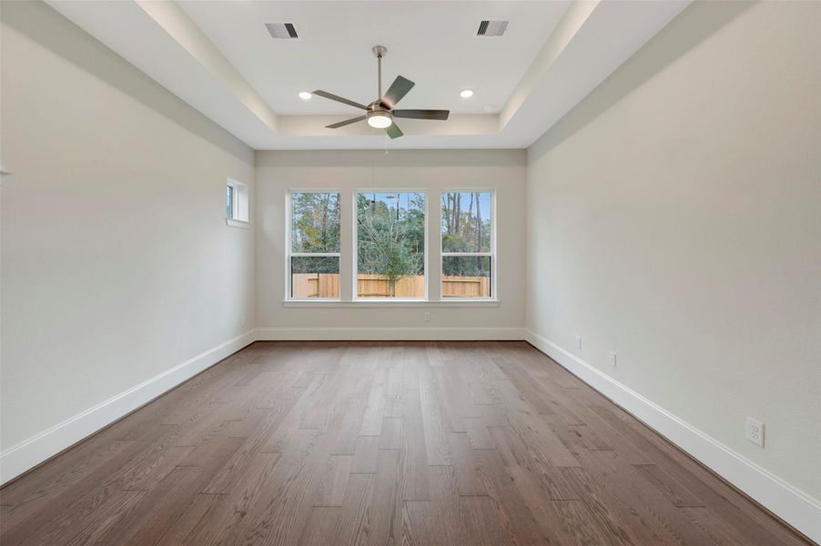 Spacious, unfurnished interior of a new home in The Woodlands Hills 70’, Willis (Image 23).