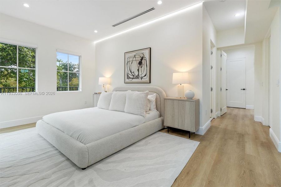 Furnished interior view inside a new home in , Miami (Image 13).