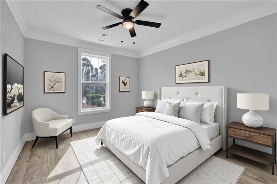 Furnished interior view inside a new home in , Canton (Image 7).