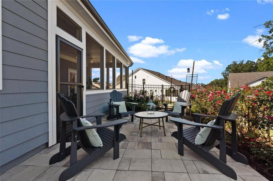 Exterior details and patio area of a home in , Canton (Image 30).