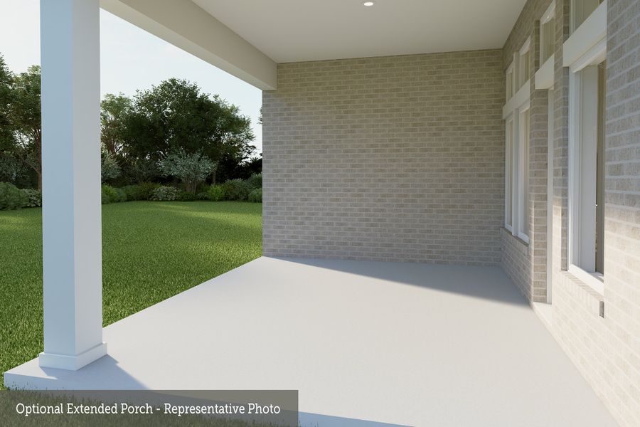 Representative exterior details of a home built from the The El Paso by David Weekley Homes in Colton 45' Homesites, Montgomery (Image 4). Representative exterior details of a home built from the The El Paso by David Weekley Homes in Colton 45' Homesites, Montgomery (Image 4).