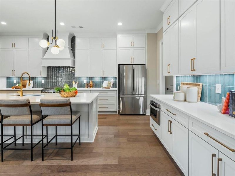 Furnished interior view inside a new home in , Suwanee (Image 63).