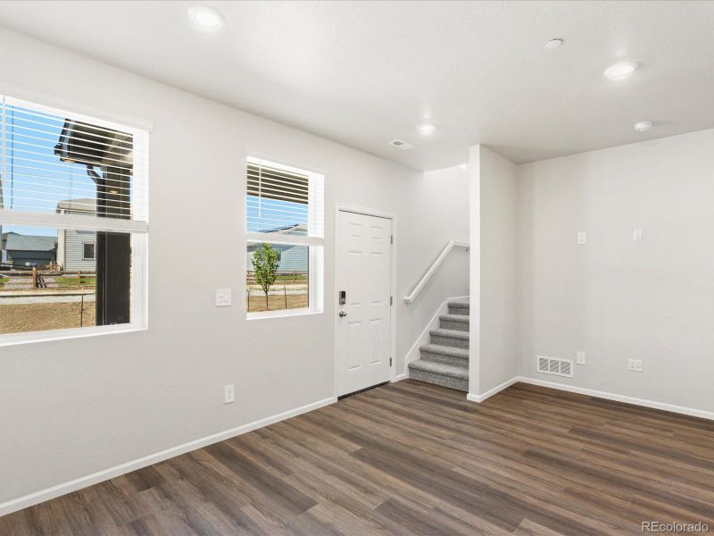 Spacious, unfurnished interior of a new home in Poudre Heights: The Meadow Collection, Windsor (Image 32).