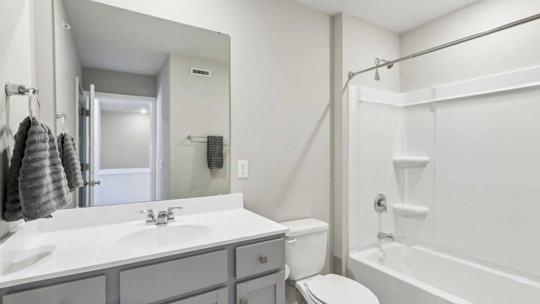 Representative furnished interior of a home built from the Regent - Finished Basement by D.R. Horton in Harrison Valley, Simpsonville (Image 18).