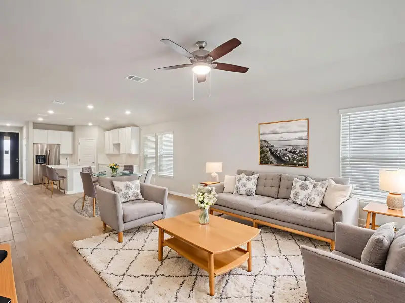 Furnished interior view inside a new home in Comanche Ridge, San Antonio (Image 4).
