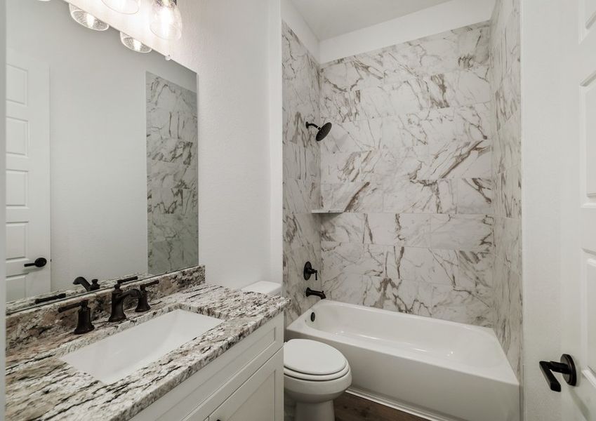 Spacious secondary bathroom. Spacious secondary bathroom.