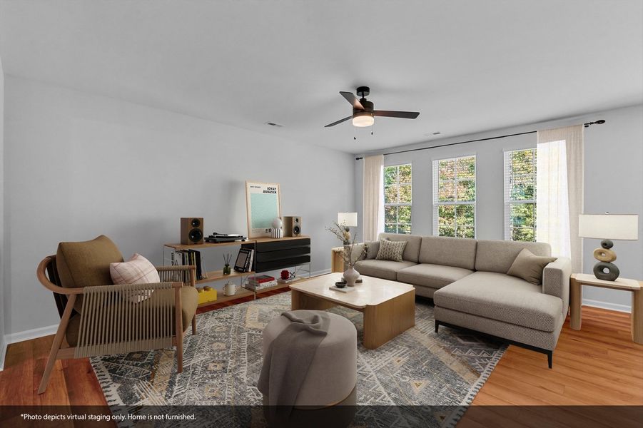 Furnished interior view inside a new home in Watkins Landing, Kernersville (Image 9).