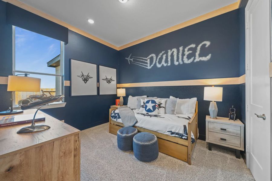 Representative furnished interior of a home built from the PT Bonneville by Chesmar Homes in Attwater, Waller (Image 9).
