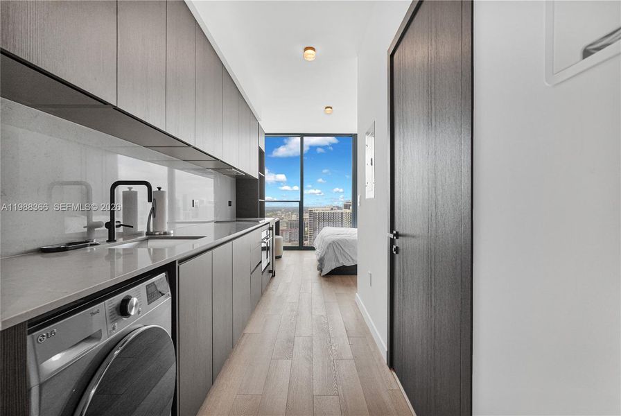 Furnished interior view inside a new home in , Miami (Image 4).