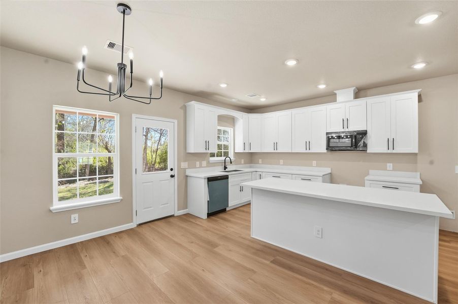 Furnished interior view inside a new home in , Crosby (Image 11).
