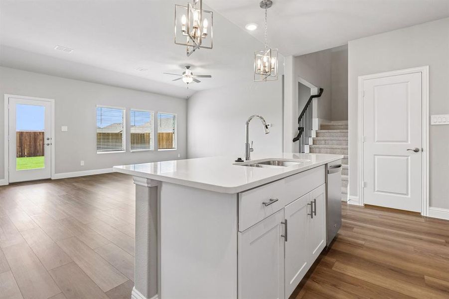 Furnished interior view inside a new home in Eastridge - Signature Series, Princeton (Image 9). Furnished interior view inside a new home in Eastridge - Signature Series, Princeton (Image 9).