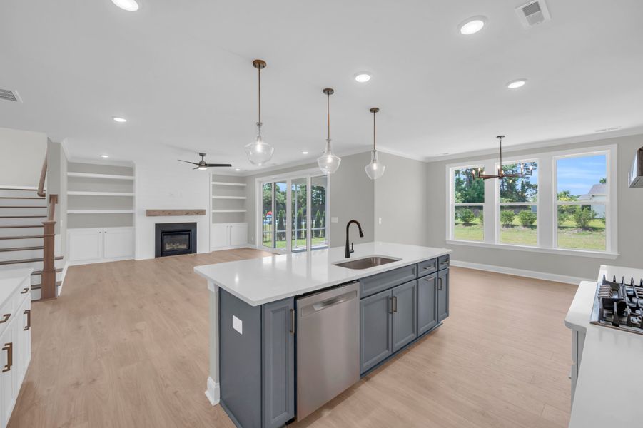 Representative furnished interior of a home built from the The Whitley by RobuckHomes in Windwater, Hampstead (Image 71).