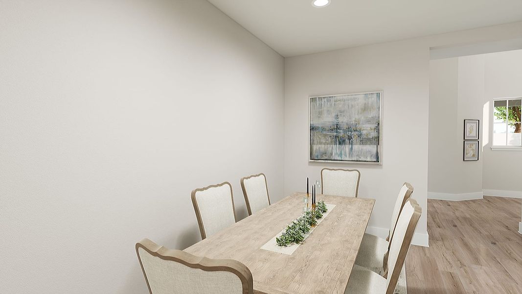 Representative furnished interior of a home built from the Avery by Tri Pointe Homes in The Meadows, Denton (Image 13).