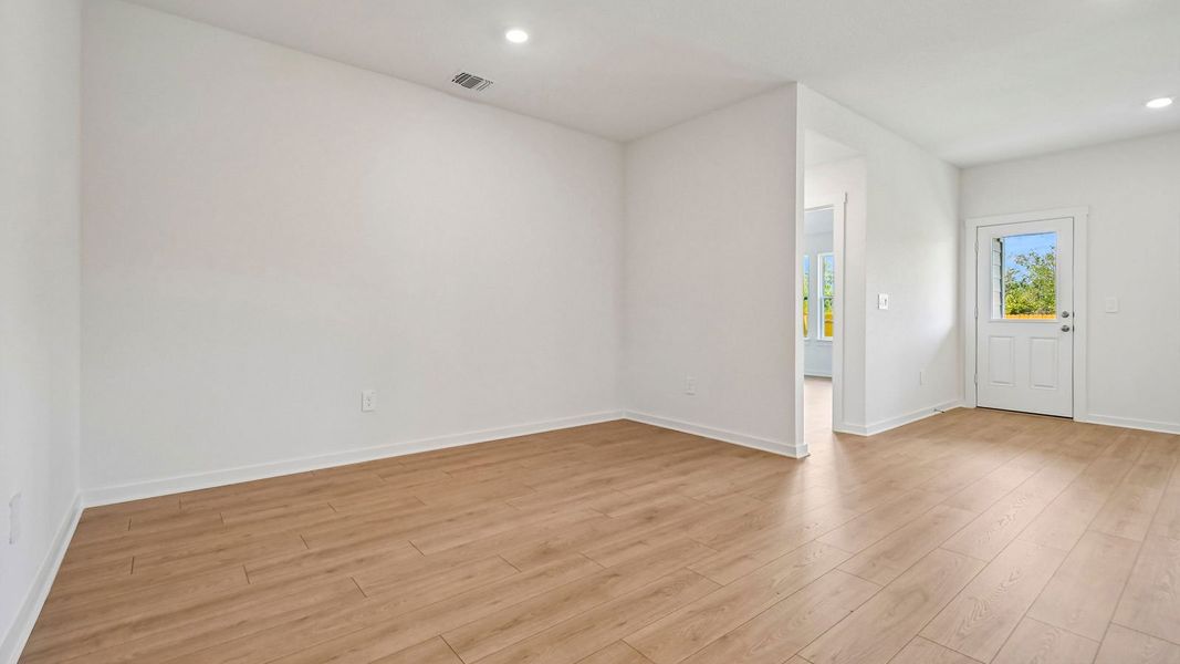 Spacious, unfurnished interior of a new home in Trails at Wildhorse, Austin (Image 26).