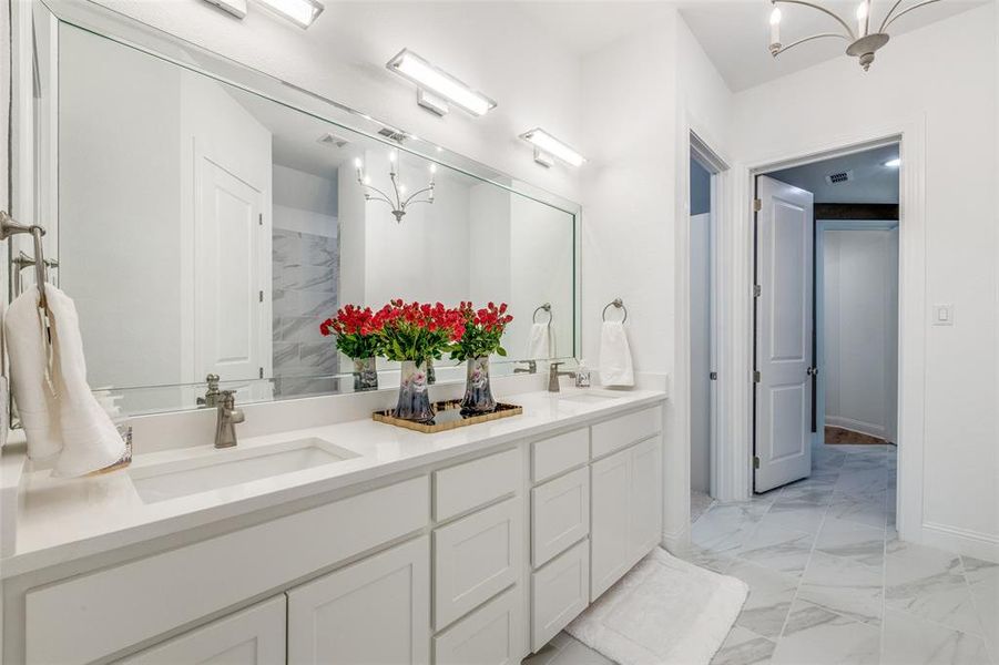 Furnished interior view inside a new home in Whitestone Heights, Benbrook (Image 21).