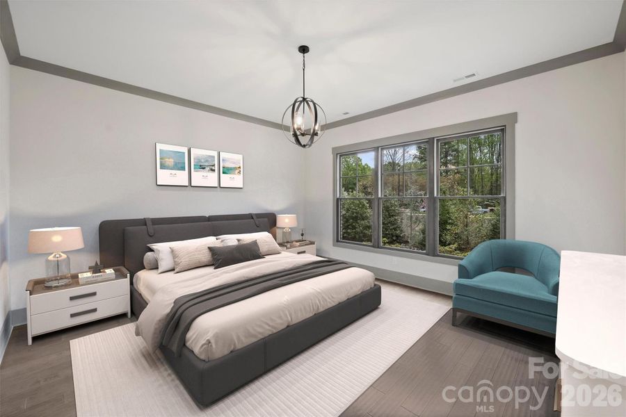 Primary Bedroom -Virtually Staged Photo Primary Bedroom -Virtually Staged Photo