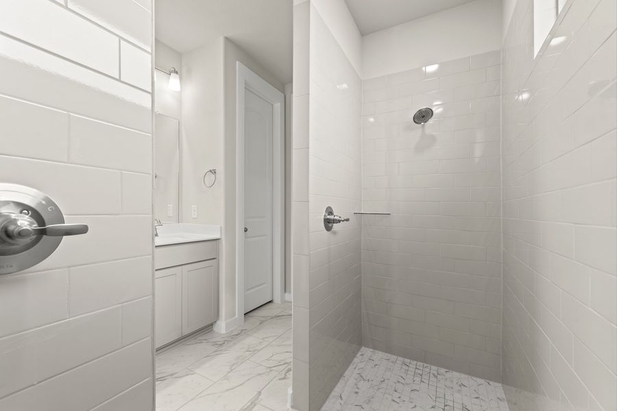 Furnished interior view inside a new home in Hillside Village 40s, Celina (Image 12).