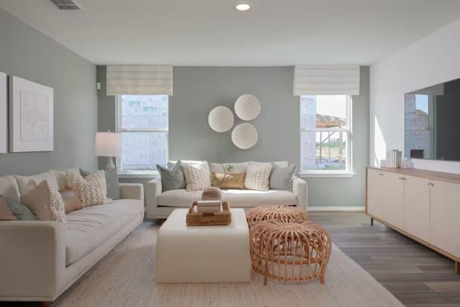 Photo of Pulte model home with same floor plan, not of actual home listed. Photo of Pulte model home with same floor plan, not of actual home listed.