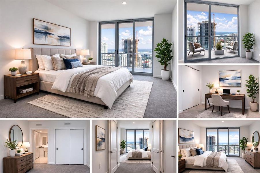 Furnished interior view inside a new home in , St. Petersburg (Image 17).