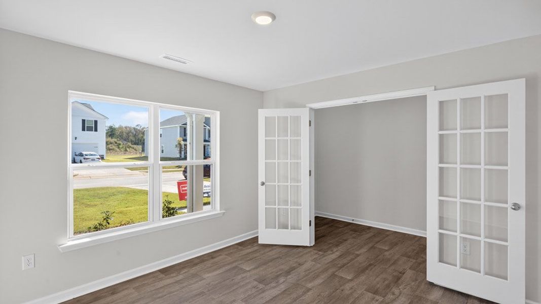Spacious, unfurnished interior of a new home in Olive Branch, Clayton (Image 32). Spacious, unfurnished interior of a new home in Olive Branch, Clayton (Image 32).