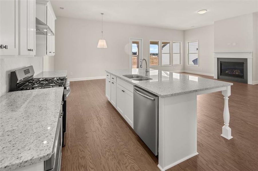 Furnished interior view inside a new home in Soleil Summit Chase, Snellville (Image 6).