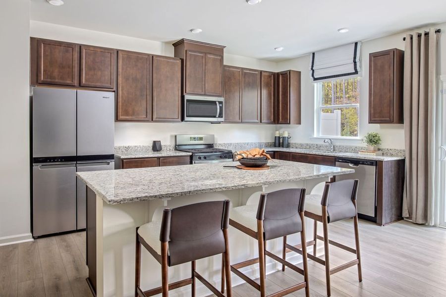 Representative furnished interior of a home built from the 1731 Modeled by KB Home in Brooks Mill - Reserve Series, Durham (Image 6).