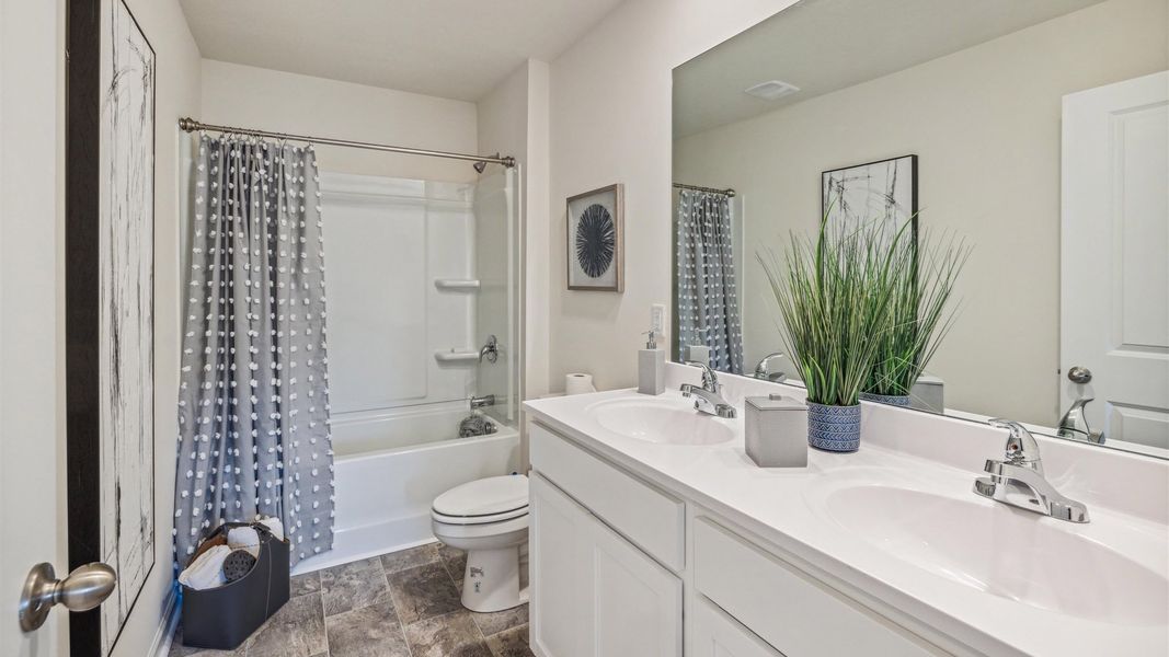 Furnished interior view inside a new home in Keebler Meadows, Johnson City (Image 14).