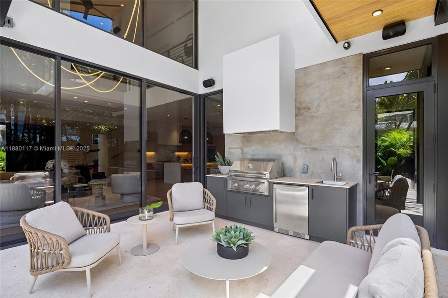 Furnished interior view inside a new home in , Miami (Image 58).