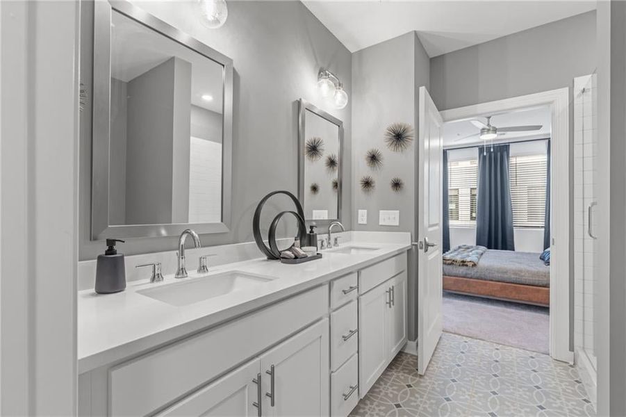 Elevated finishes round out this spa-like bathroom.*Images from the model home. Not subject unit*