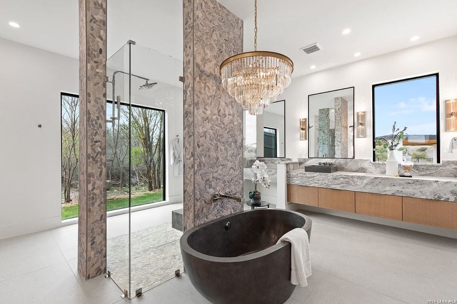 Furnished interior view inside a new home in , San Antonio (Image 25).