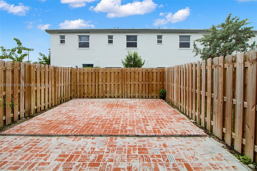 Exterior details and patio area of a home in , Homestead (Image 3). Exterior details and patio area of a home in , Homestead (Image 3).