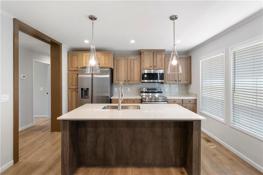 Furnished interior view inside a new home in , Clarkesville (Image 7).