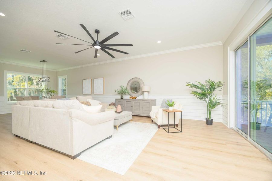 Furnished interior view inside a new home in , St. Augustine (Image 46).
