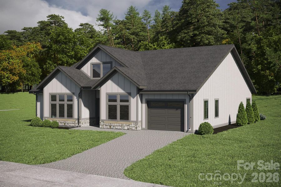 Front exterior of a new home in , Arden, NC, highlighting curb appeal (Image 5).