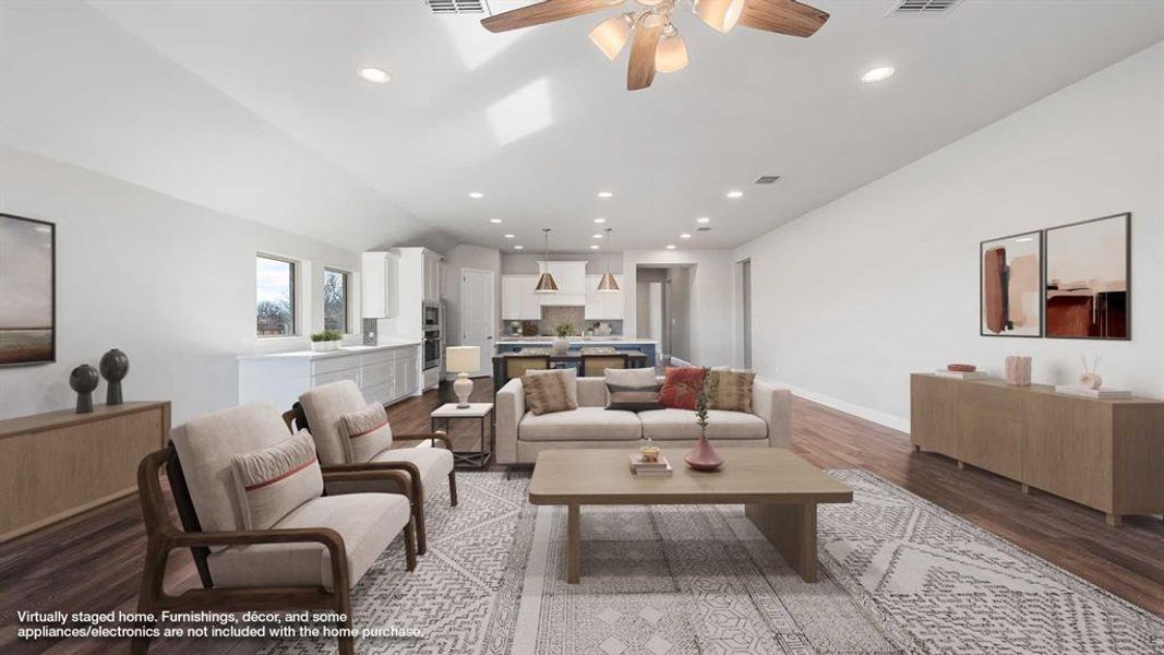 Furnished interior view inside a new home in Devonshire - Reserve 50', Forney (Image 12). Furnished interior view inside a new home in Devonshire - Reserve 50', Forney (Image 12).