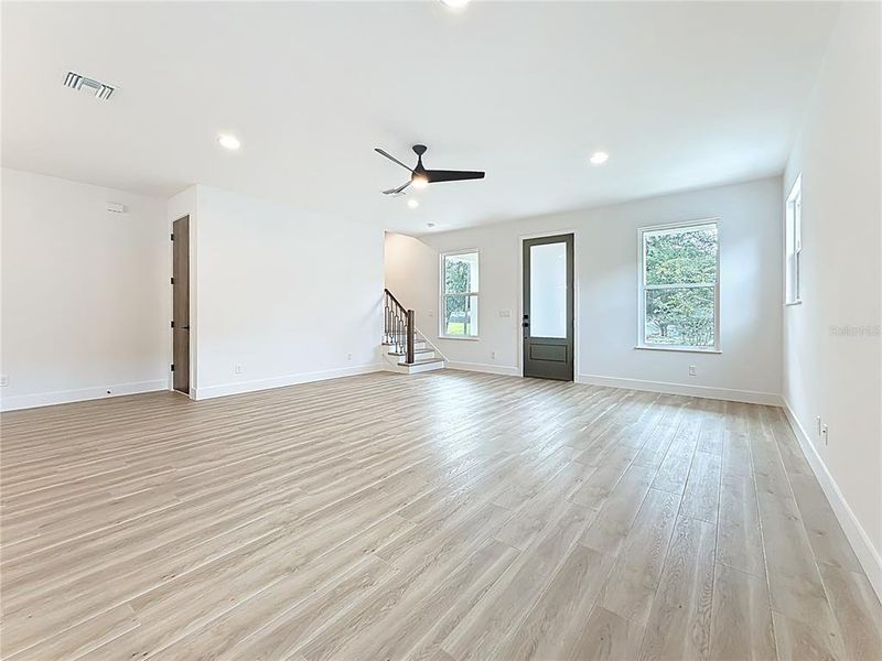 Great Room. Front door. Great Room. Front door.