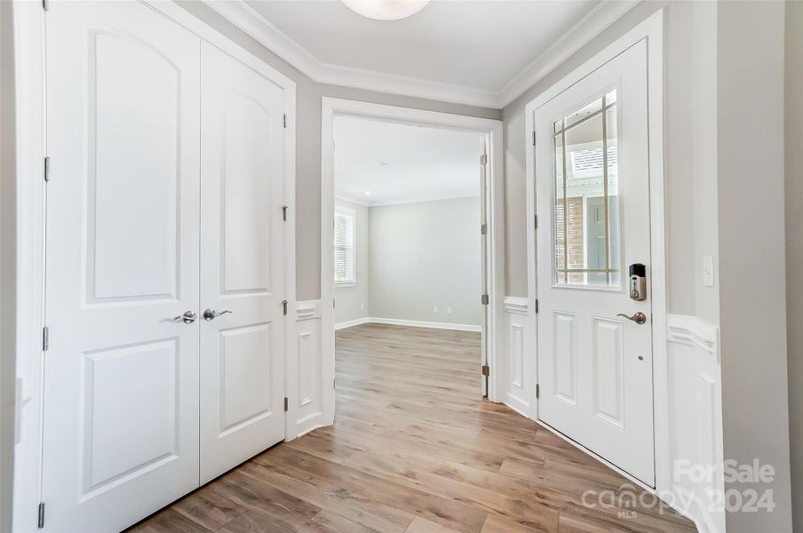 View of Study and Coat Closet