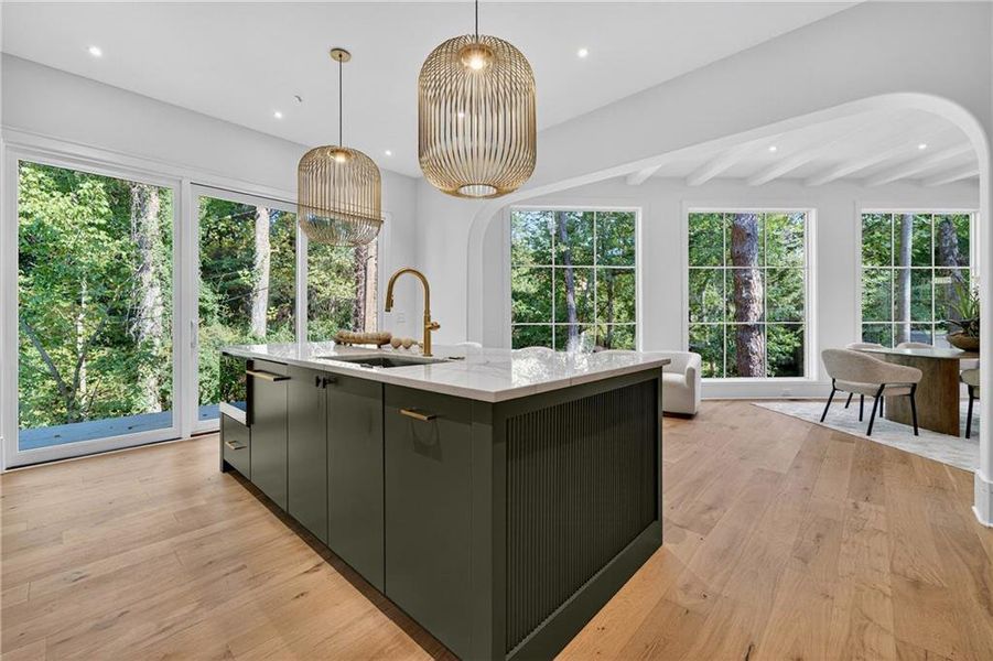 Furnished interior view inside a new home in , Atlanta (Image 9).