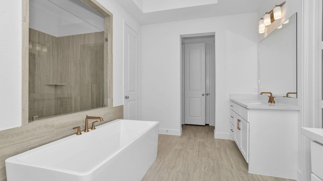 Furnished interior view inside a new home in Valencia 60', Manvel (Image 5). Furnished interior view inside a new home in Valencia 60', Manvel (Image 5).