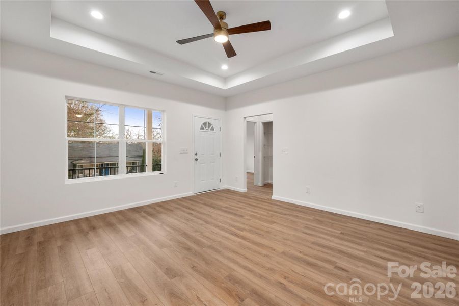 Tray Ceiling in Living Area