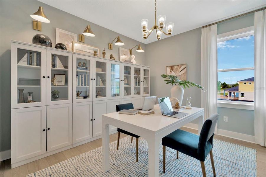 Furnished interior view inside a new home in Primrose at Longleaf, New Port Richey (Image 24).