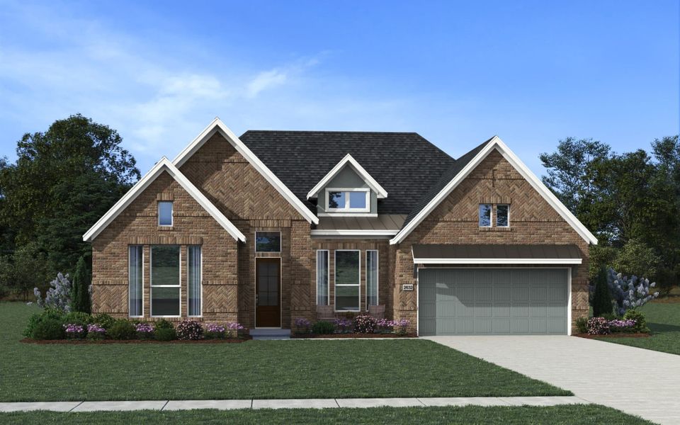 Representative exterior photo of a completed home built from the Malani – 60/65’s by Chesmar Homes in Prominence – Now Selling, San Antonio, TX (Image 8).