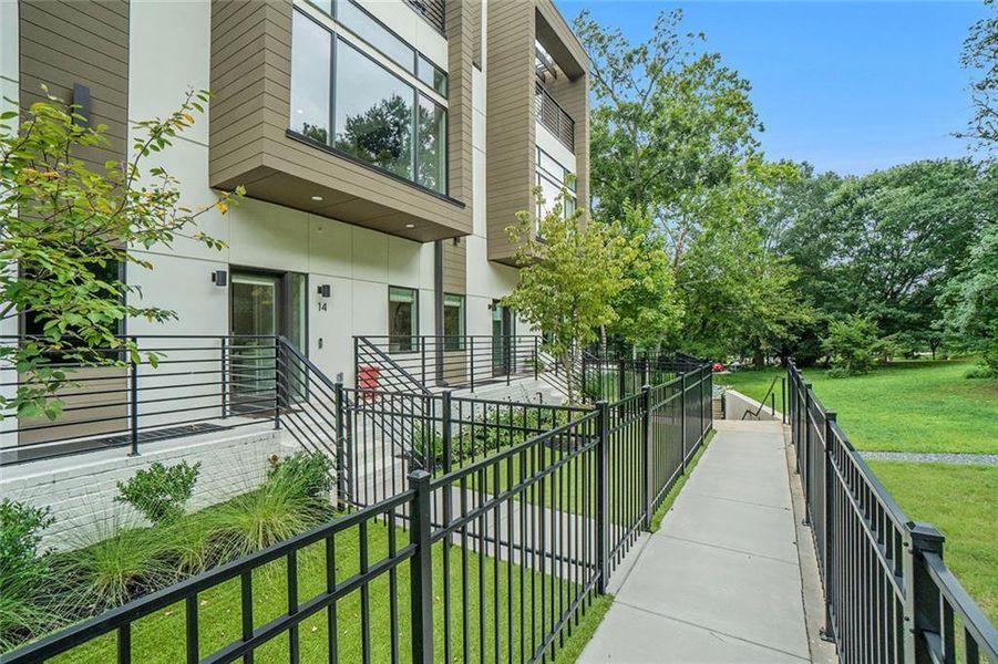 Exterior details and patio area of a home in , Atlanta (Image 3).