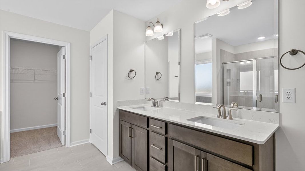 Furnished interior view inside a new home in Kalas Falls, Wake Forest (Image 8).