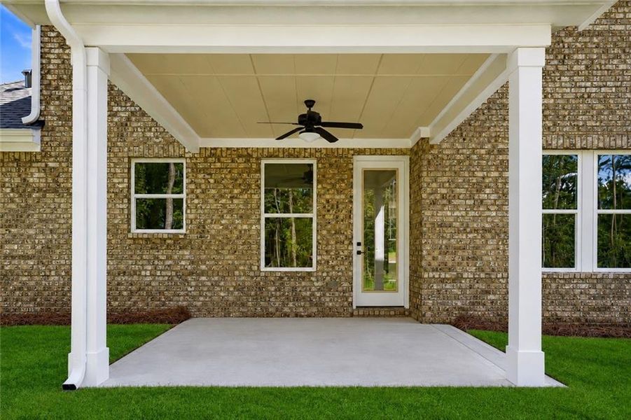 Exterior details and patio area of a home in Patillo Manor, Stockbridge (Image 3).