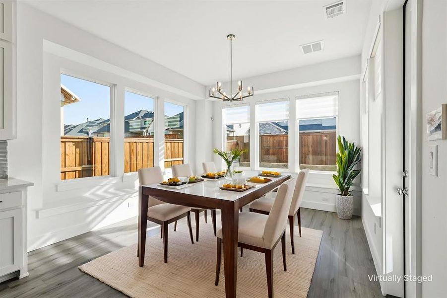 Furnished interior view inside a new home in Windsong Ranch 61' Series, Prosper (Image 7).