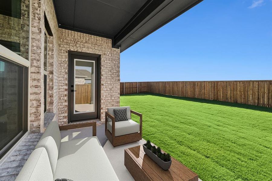 Exterior details and patio area of a home in Rolling Ridge, Van Alstyne (Image 23). Exterior details and patio area of a home in Rolling Ridge, Van Alstyne (Image 23).