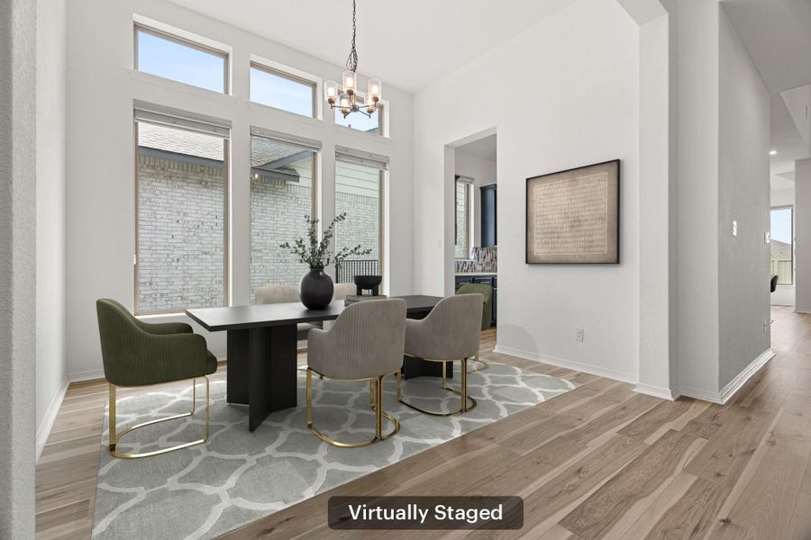 Furnished interior view inside a new home in Santa Rita Ranch, Liberty Hill (Image 13).